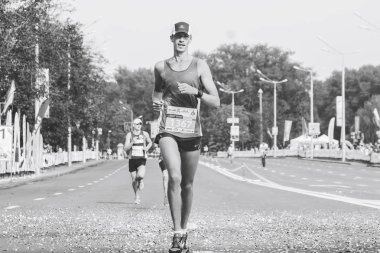 9 Eylül 2018 Minsk Belarus Yarı Maraton Minsk 2018