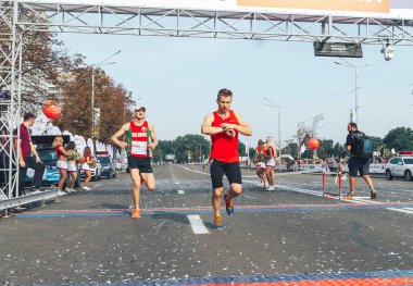 9 Eylül 2018 Minsk Belarus Yarı Maraton Minsk 2018