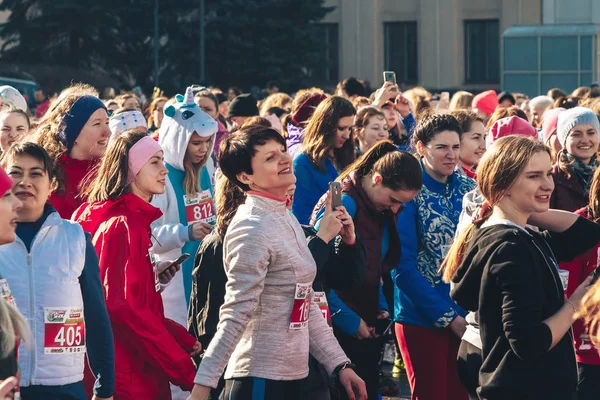 8 mars 2019 Minsk Belarus Race till ära av kvinnodagen helgdag den 8 mars — Stockfoto