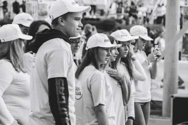 15 Eylül 2018 Minsk Belarus Yarı Maraton Minsk 2019