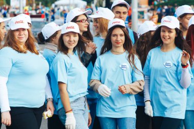 15 Eylül 2018 Minsk Belarus Yarı Maraton Minsk 2019