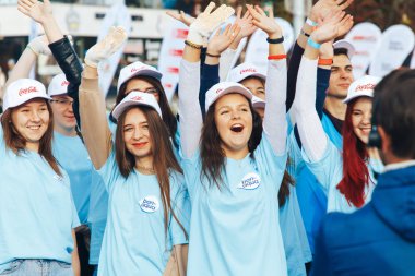 15 Eylül 2018 Minsk Belarus Yarı Maraton Minsk 2019