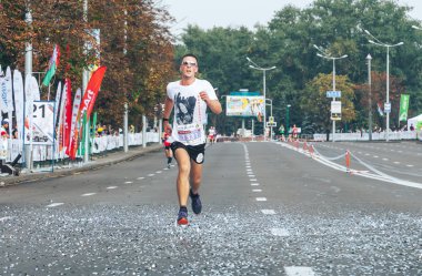 9 Eylül 2018 Minsk Belarus Yarı Maraton Minsk 2018