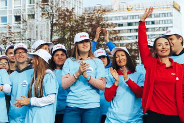 15 Eylül 2018 Minsk Belarus Yarı Maraton Minsk 2019