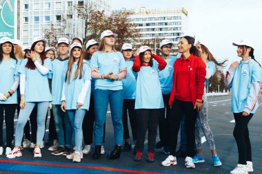 15 Eylül 2018 Minsk Belarus Yarı Maraton Minsk 2019