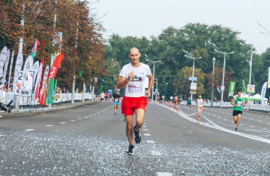 9 Eylül 2018 Minsk Belarus Yarı Maraton Minsk 2018