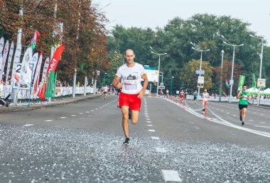 9 Eylül 2018 Minsk Belarus Yarı Maraton Minsk 2018