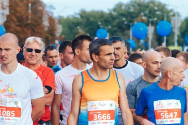 15 Eylül 2018 Minsk Belarus Yarı Maraton Minsk 2019