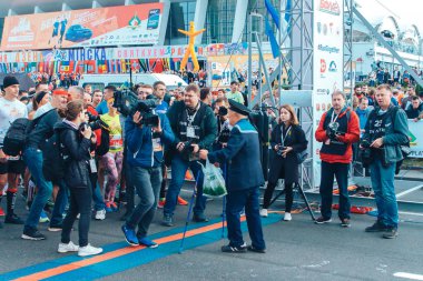 15 Eylül 2018 Minsk Belarus Yarı Maraton Minsk 2019