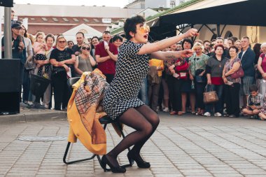 25 Mayıs 2019 Minsk Belarus Caddesi Şenlikleri