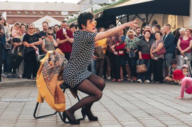 25 Mayıs 2019 Minsk Belarus Caddesi Şenlikleri