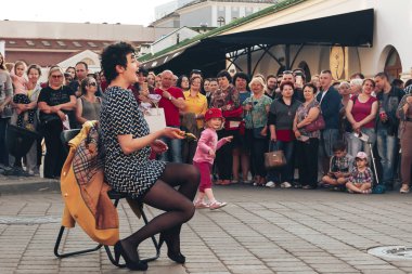 25 Mayıs 2019 Minsk Belarus Caddesi Şenlikleri