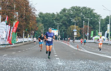 9 Eylül 2018 Minsk Belarus Yarı Maraton Minsk 2018