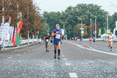 9 Eylül 2018 Minsk Belarus Yarı Maraton Minsk 2018