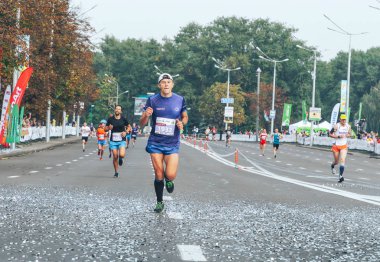 9 Eylül 2018 Minsk Belarus Yarı Maraton Minsk 2018