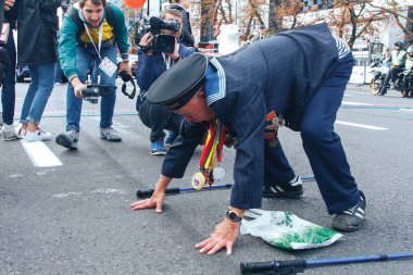 15 Eylül 2018 Minsk Belarus Yarı Maraton Minsk 2019