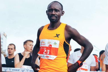 15 Eylül 2018 Minsk Belarus Yarı Maraton Minsk 2019