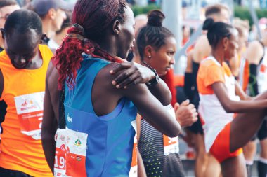 15 Eylül 2018 Minsk Belarus Yarı Maraton Minsk 2019