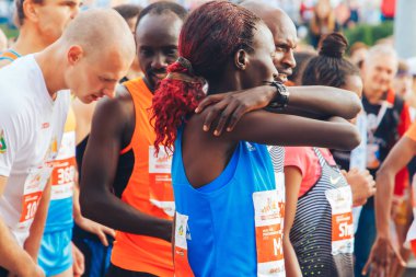 15 Eylül 2018 Minsk Belarus Yarı Maraton Minsk 2019