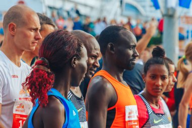 15 Eylül 2018 Minsk Belarus Yarı Maraton Minsk 2019