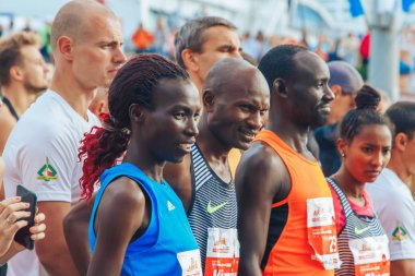 15 Eylül 2018 Minsk Belarus Yarı Maraton Minsk 2019