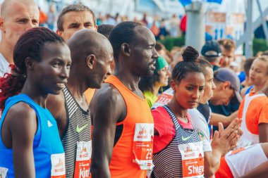 15 Eylül 2018 Minsk Belarus Yarı Maraton Minsk 2019