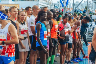 15 Eylül 2018 Minsk Belarus Yarı Maraton Minsk 2019