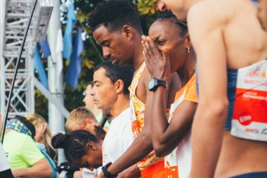 15 Eylül 2018 Minsk Belarus Yarı Maraton Minsk 2019