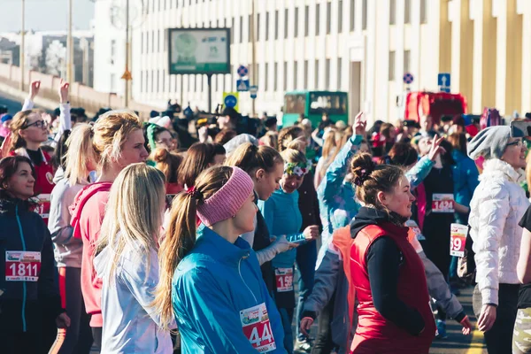 8 Mart 2019, Minsk Belarus Yarışı Kadınlar Günü onuruna 8 Mart