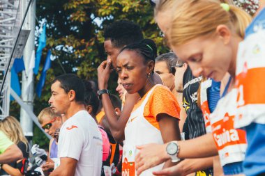 15 Eylül 2018 Minsk Belarus Yarı Maraton Minsk 2019