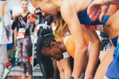 15 Eylül 2018 Minsk Belarus Yarı Maraton Minsk 2019