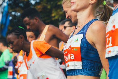 15 Eylül 2018 Minsk Belarus Yarı Maraton Minsk 2019