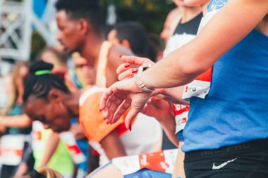 15 Eylül 2018 Minsk Belarus Yarı Maraton Minsk 2019