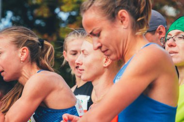 15 Eylül 2018 Minsk Belarus Yarı Maraton Minsk 2019