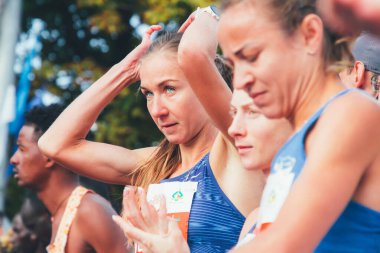 15 Eylül 2018 Minsk Belarus Yarı Maraton Minsk 2019