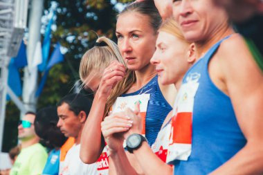 15 Eylül 2018 Minsk Belarus Yarı Maraton Minsk 2019