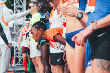 15 Eylül 2018 Minsk Belarus Yarı Maraton Minsk 2019