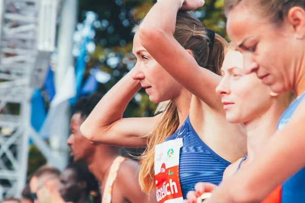 15 Eylül 2018 Minsk Belarus Yarı Maraton Minsk 2019