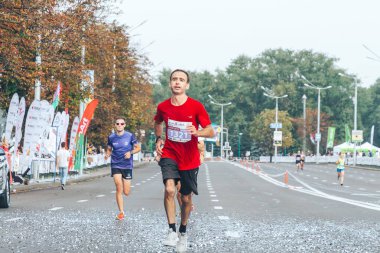 9 Eylül 2018 Minsk Belarus Yarı Maraton Minsk 2018