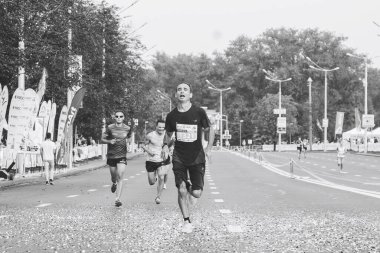 9 Eylül 2018 Minsk Belarus Yarı Maraton Minsk 2018