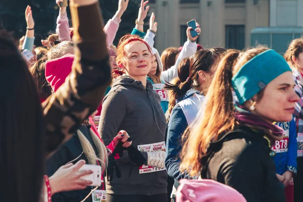 8. März 2019 Minsk Weißrussland-Rennen zu Ehren des Frauentags am 8. März — Stockfoto