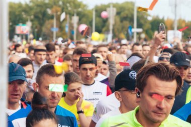 15 Eylül 2018 Minsk Belarus Yarı Maraton Minsk 2019