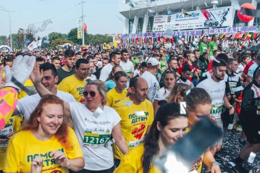 9 Eylül 2018 Minsk Belarus Yarı Maraton Minsk 2018