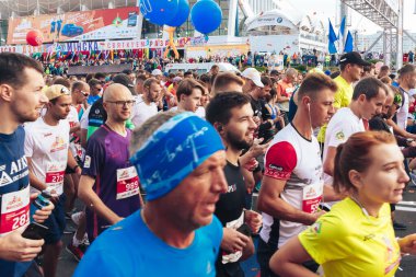 15 Eylül 2018 Minsk Belarus Yarı Maraton Minsk 2019