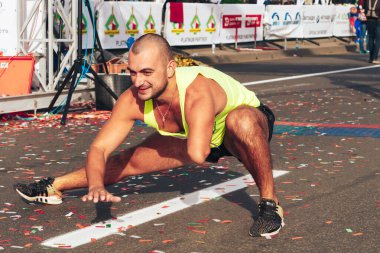 15 Eylül 2018 Minsk Belarus Yarı Maraton Minsk 2019