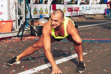 15 Eylül 2018 Minsk Belarus Yarı Maraton Minsk 2019