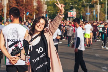 15 Eylül 2018 Minsk Belarus Yarı Maraton Minsk 2019