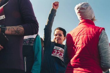 8 Mart 2019, Minsk Belarus Yarışı Kadınlar Günü onuruna 8 Mart