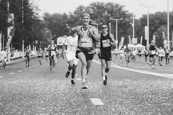 Półmaraton Mińsk 2018 Bieg w mieście — Zdjęcie stockowe