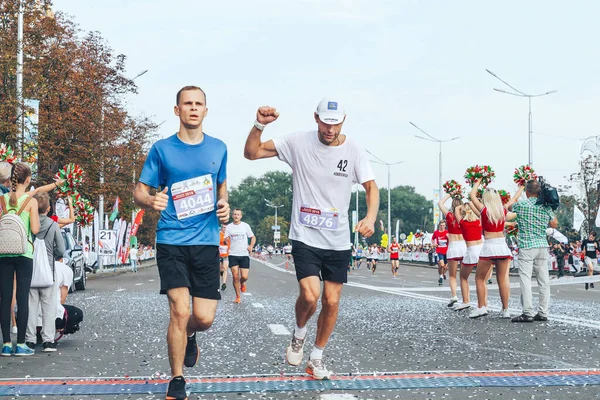 Półmaraton Mińsk 2018 Bieg w mieście — Zdjęcie stockowe